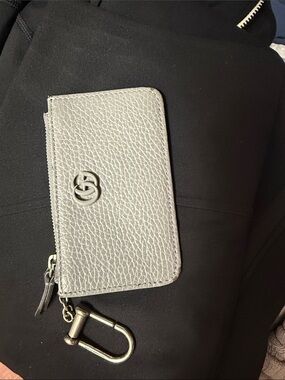 Authentic Gray Gucci Wallet Keychain